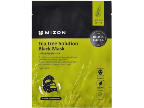 Mizon veido kaukė Tea tree Solution Black Mask su arbatmedžiu 25g